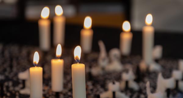 Candles in church crop